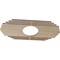 Ekena Millwork Chrysler Wood Fretwork Pierced Ceiling Medallion, Birch, 24"W x 12"H x 6 1/4"ID x 3/8"T CMWP24X12X0375CSBI - alternate 2